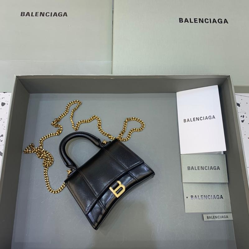 Balenciaga Bags 664676 Plain gold buckle black